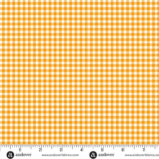 Ghostly Garden Bitty Gingham Orange 6280