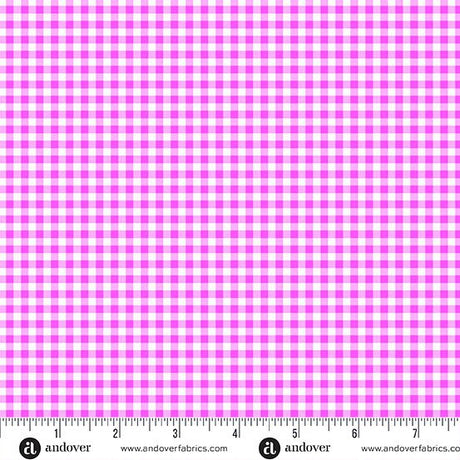 Ghostly Garden Bitty Plaids Pink 6286