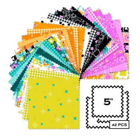 Ghostly Garden Charm Pack 5" Squares