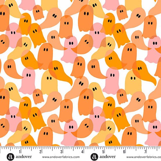 Ghostly Garden Ghost Party Orange 6292