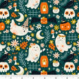 Ghostly Gardens Navy Ghosts 806252