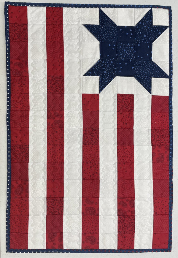 Grid Star Flag pattern