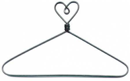Hanger 4in Heart Top with Open Center