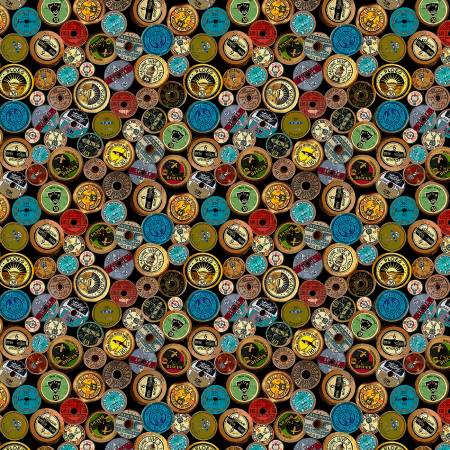 Happy Place Multi Antique Spool Labels 5607