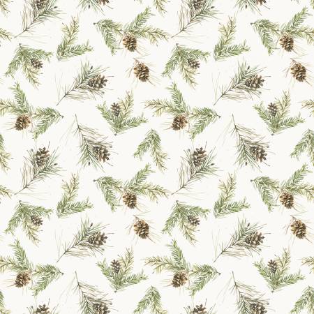 Holiday Spirit Pinecones Cream 806069