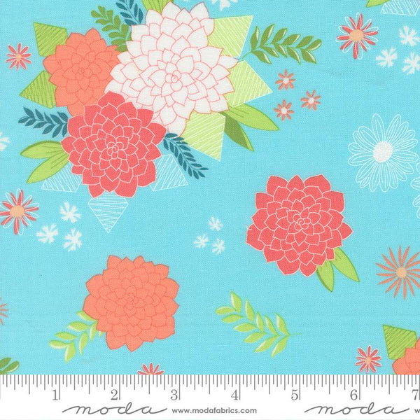 Honeyed Horizon Sky w/Big Flowers 6312
