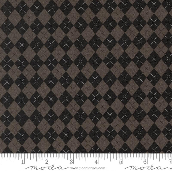 Ink Argyle Charcoal Black 55743 13 Moda #1