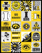 Iowa T-Shirt Minky Panel 60in x 60in IA1362