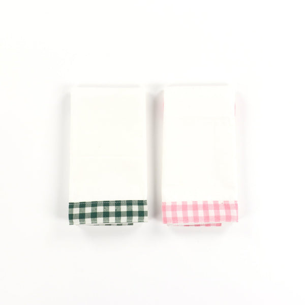 KB Gingham Trim Tea Towels