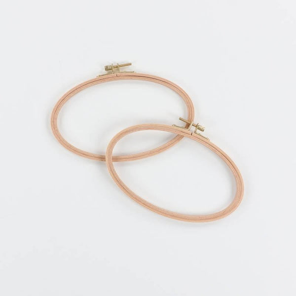 Kimberbell Beechwood Oval Hoops (Set of 2)