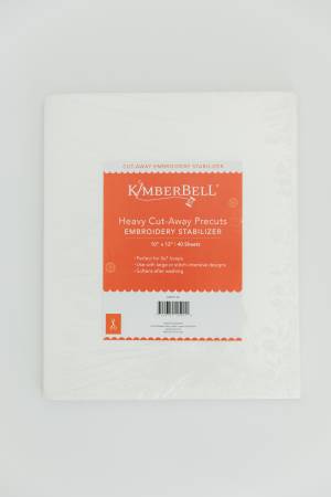 Kimberbell Heavy Cut-away Precuts stabilizer 12in x 10in 40pk