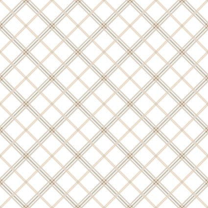 Kimberbell Plaid Cream/Taupe 3497