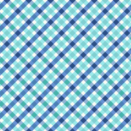 Kimberbell Star Spangled Beauty Blue/Aqua Bias Gingham 5322