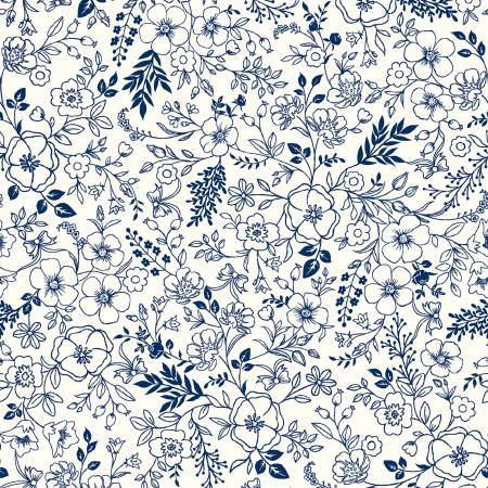 Kimberbell Star Spangled Beauty Navy Toile 5323