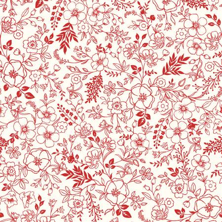 Kimberbell Star Spangled Beauty Red Toile 5321