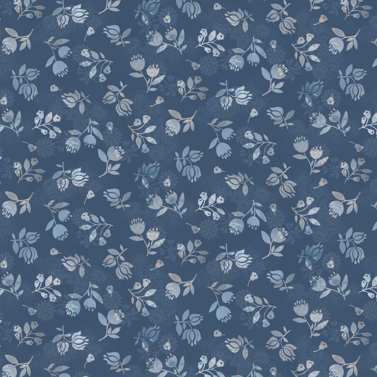 Kindly Yours Denim Flowers 6596