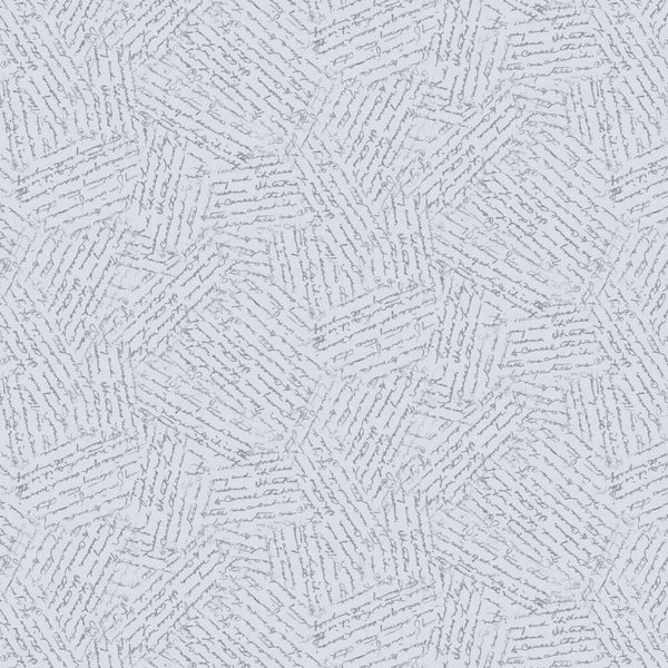 Kindly Yours Silver Blue Cursive 6601