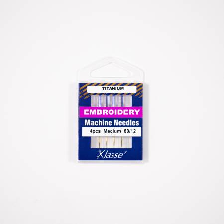 Klasse Titanium Embroidery 80/12 4 Needles