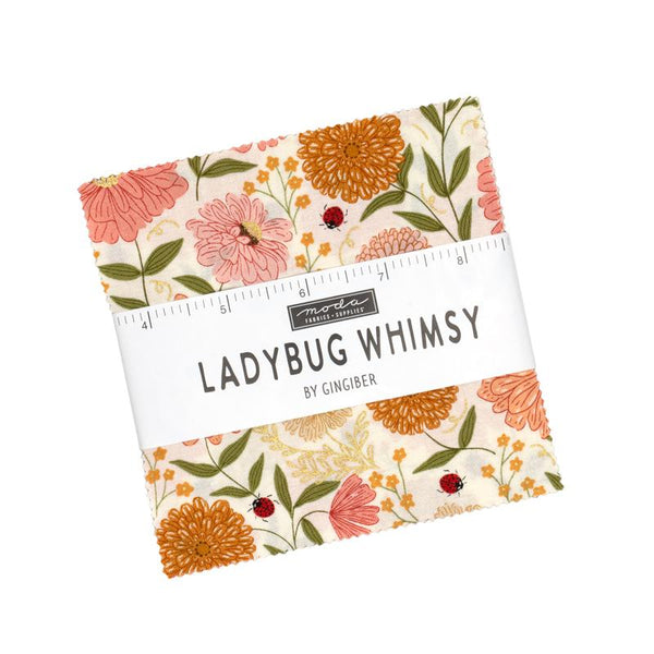 Ladybug Whimsy Charm Pack 48440PP Moda Precuts#1