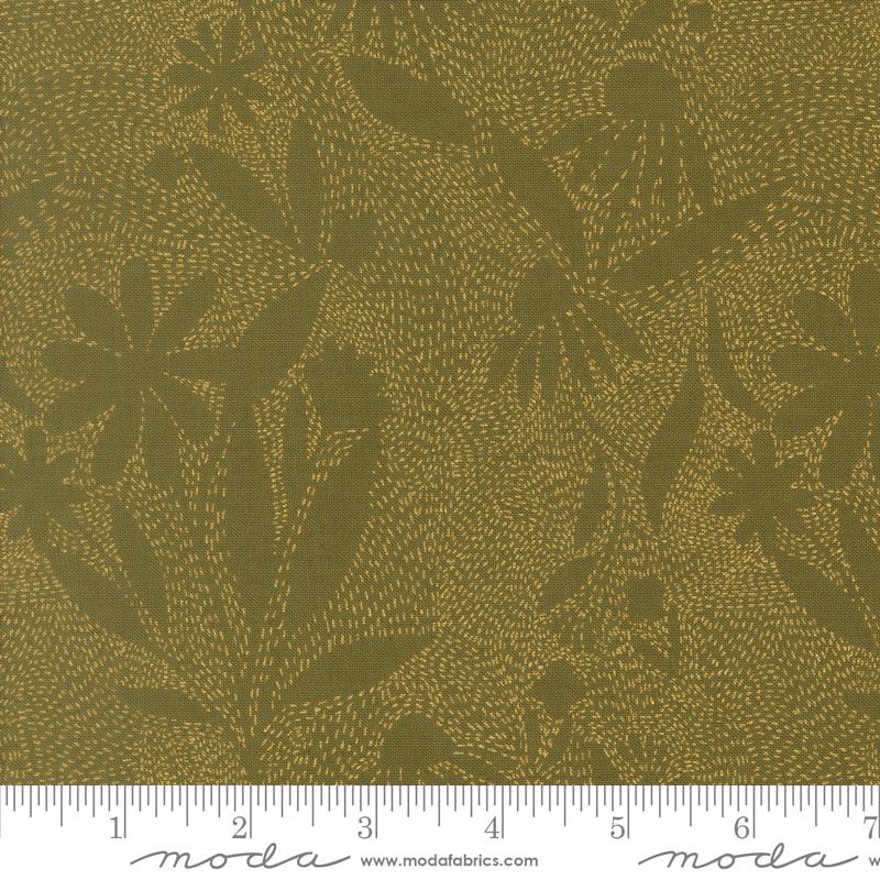 Ladybug Whimsy Metal Grass 48445 17M Moda #1