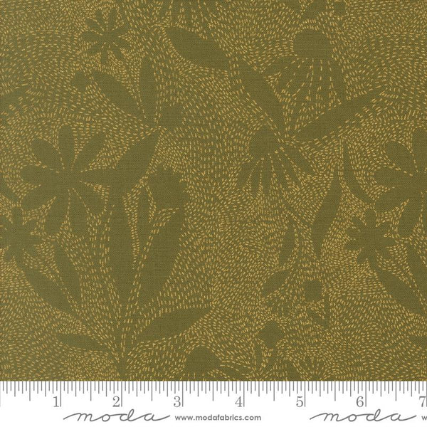 Ladybug Whimsy Metal Grass 48445 17M Moda #1