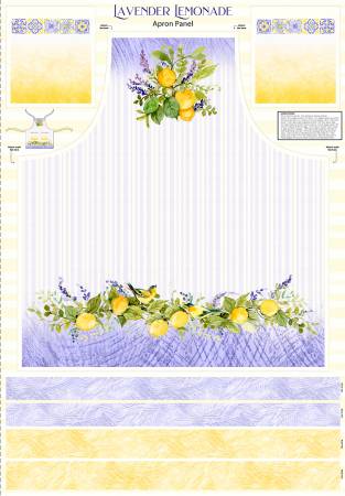 Lavender Lemonade Multi Apron Panel 5143
