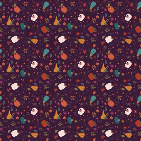 Little Witch Pumpkin Patch Purple 804060