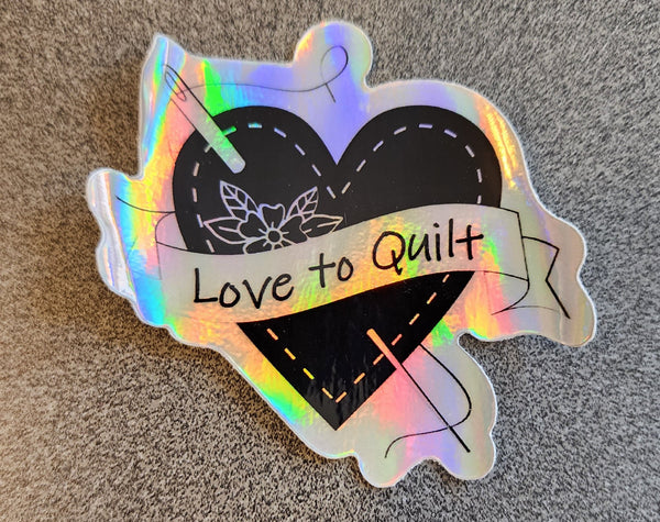 Love to Quilt Sticker