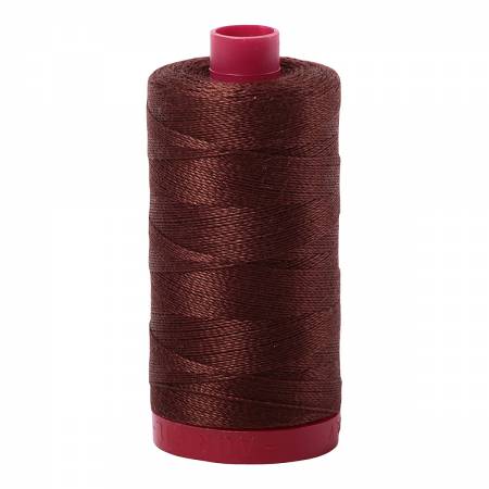 Mako Cotton Embroidery Thread 12wt 356yds Chocolate