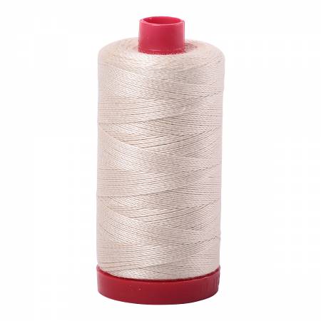 Mako Cotton Embroidery Thread 12wt 356yds Light Beige