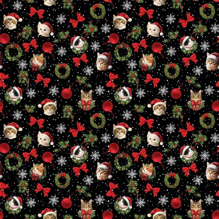 Merry Cats Toss Black/Multi 806277