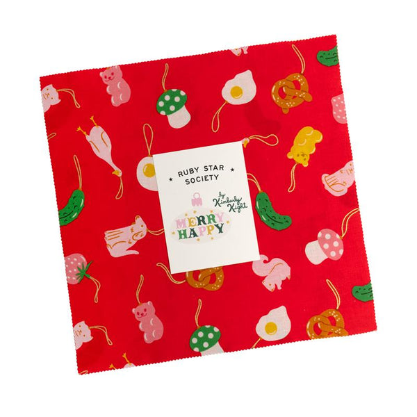 Merry Happy Layer CakeÂ® RS3097LC Ruby Star Precut#1
