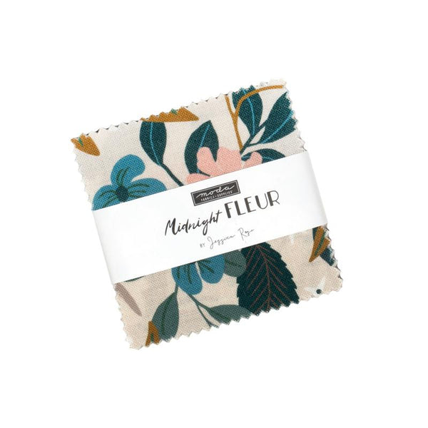 Midnight Fleur Mini Charm 38170MC Moda Precuts#1