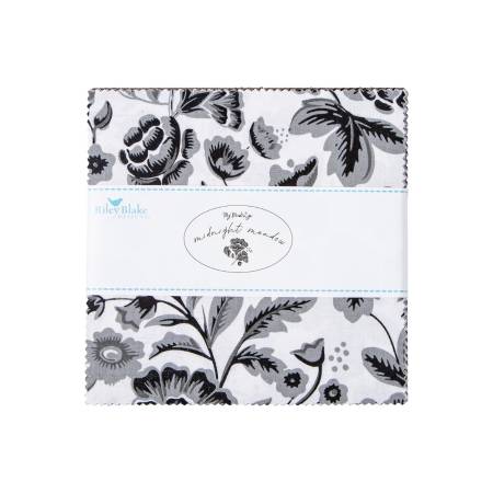 Midnight Meadow 5in Squares 42pcs
