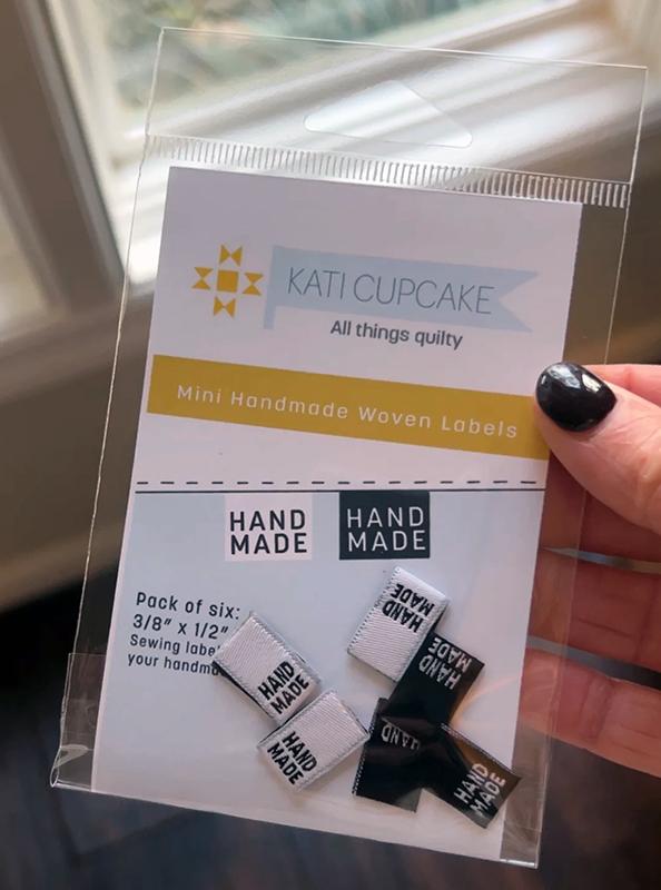Mini Sew in Labels Hand Made KC254 Kati Cupcake#1
