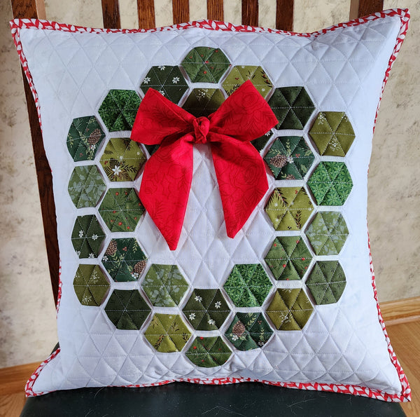 Modern Hexi Wreath Pillow Kit
