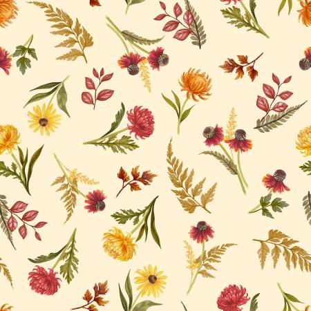 Monarch Meadow Floral Toss Cream 805015