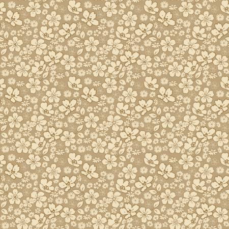 Morning Latte Tonal Floral Camel 5612