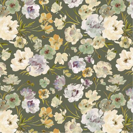 Moss Ranunculus Canvas 5682