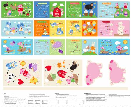 My First Rhymes 36 Inch Book Panel 4315