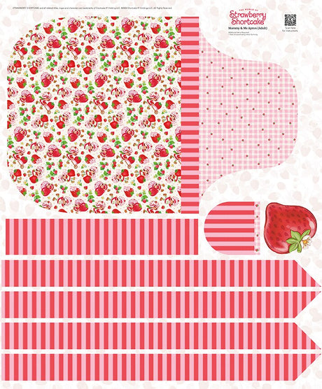 The World of Strawberry Shortcake Adult Apron Panel