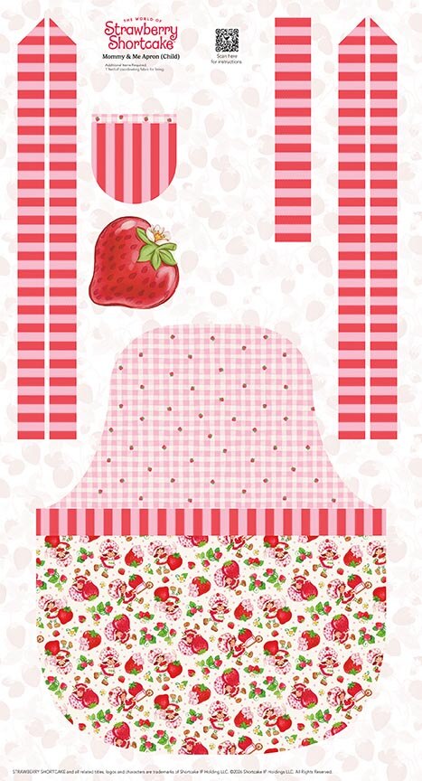 The World of Strawberry Shortcake Child Apron Panel