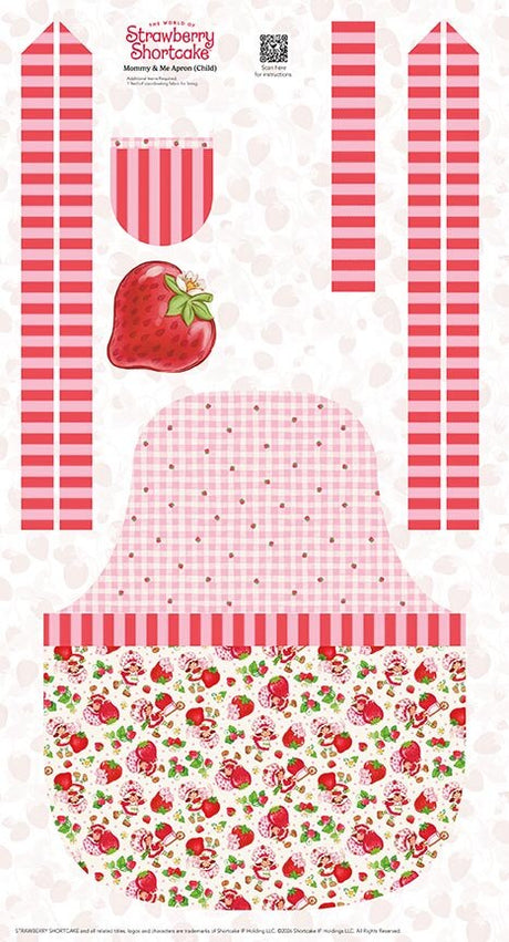 The World of Strawberry Shortcake Child Apron Panel