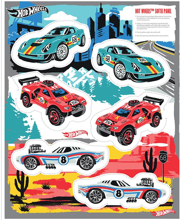 Hot Wheels Drive Around the World Hot Wheels Softie Panel