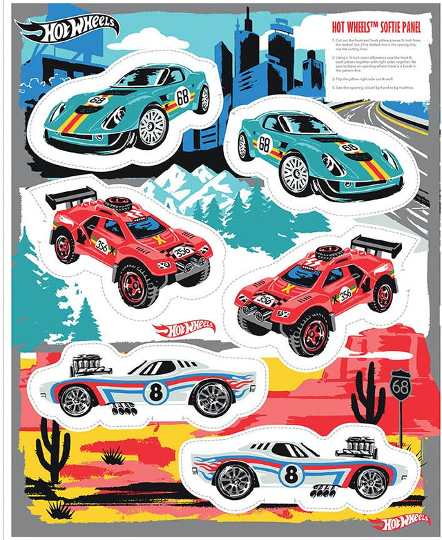 Hot Wheels Drive Around the World Hot Wheels Softie Panel