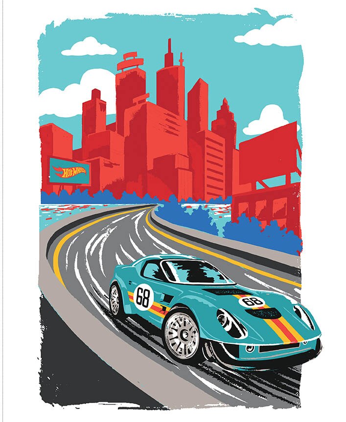 Hot Wheels Drive Around the World Home Stretch Panel