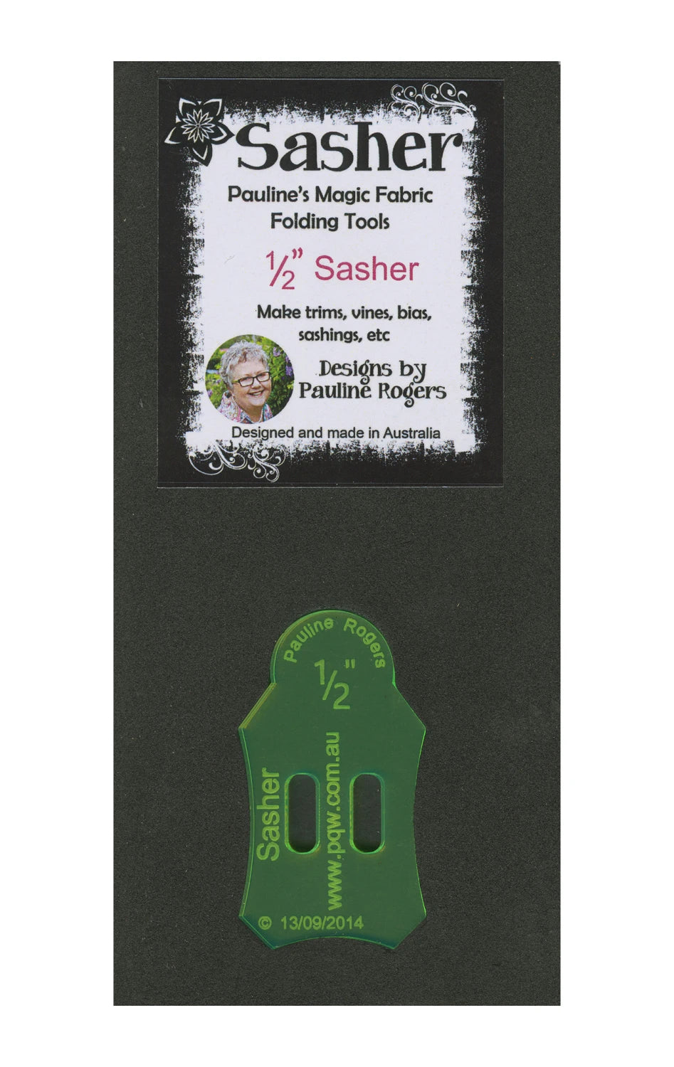1/2" Sasher by Pauline's Magic Fabric Folding Tools