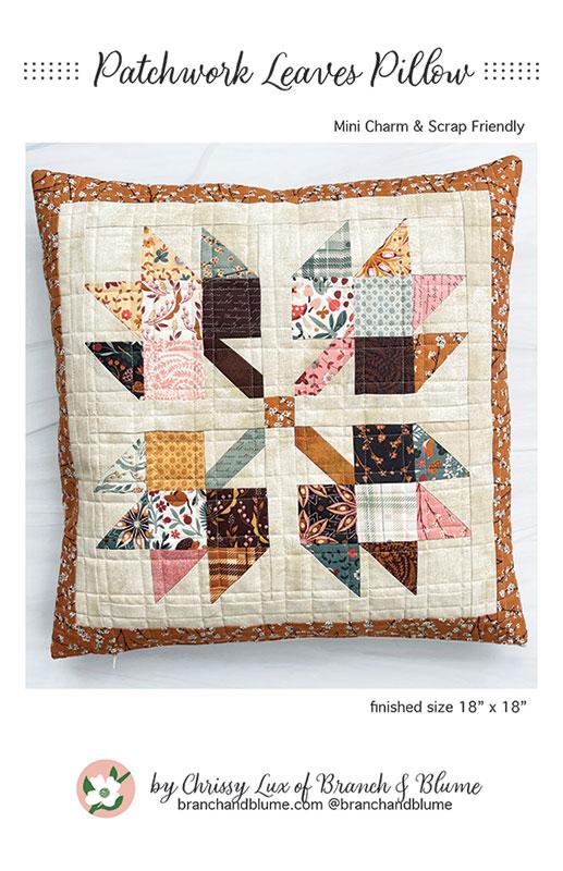 Patchwork Leaves Pillow by Branch & Blume