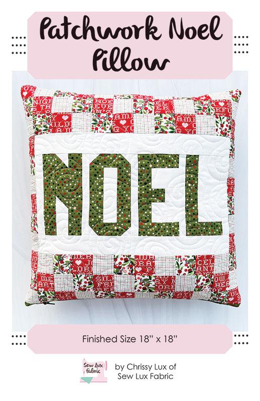 Patchwork Noel Pillow