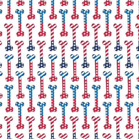 Patriotic Pooch White Bones 804132